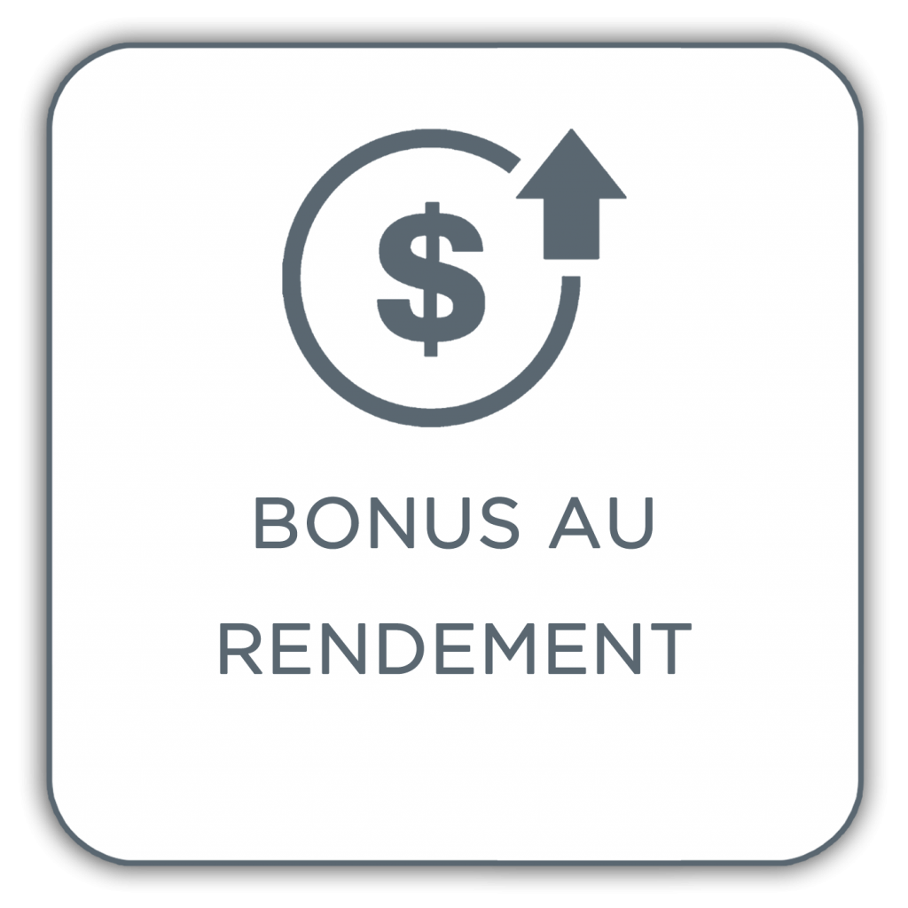 Icône Bonus au rendement